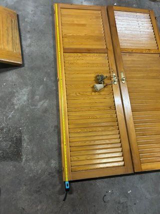 Set de 2 Puertas de Armario de Madera