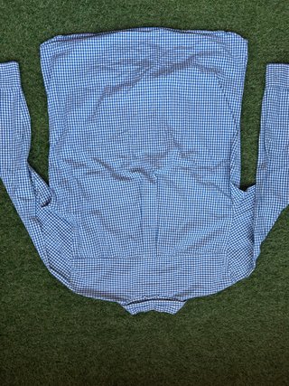 Camisa Tommy Hilfiger Cuadros Vichy Azul Talla M