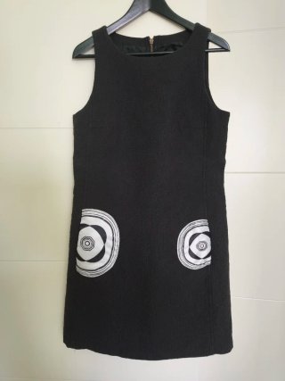 Vestido Desigual Negro Talla 44 etica