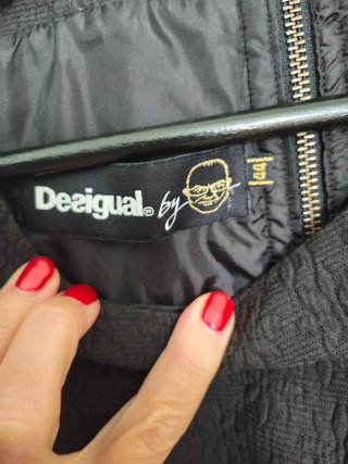 Vestido Desigual Negro Talla 44 etica