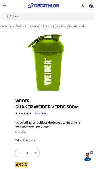 Shaker Weider Verde 500ml