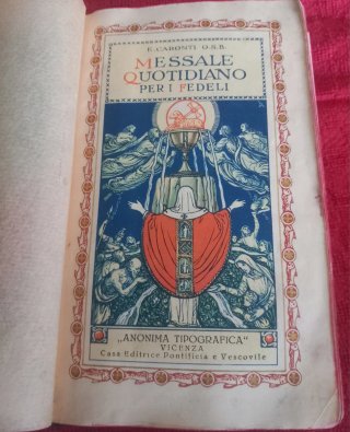 Antico messale quotidiano 1929