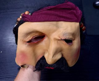 Máscara Pirata Halloween Barba y Pelo