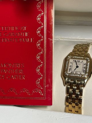 Reloj Cartier Panthère Oro 18k Diamantes