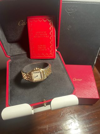 Reloj Cartier Panthère Oro 18k Diamantes