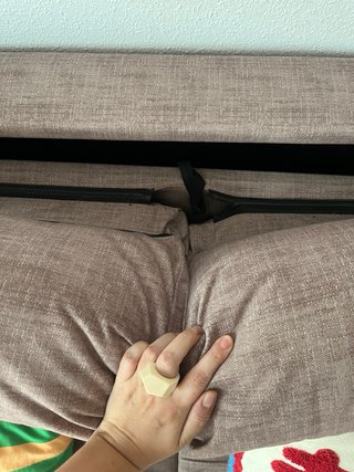 Sofá Cama Beige Tela