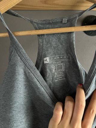 Sujetador deportivo gris talla M