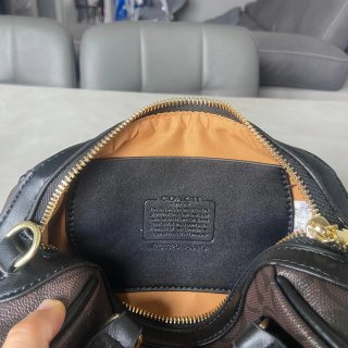 Borsa Coach Marrone scuro monogram
