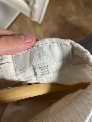 Pantalones de lino blancos