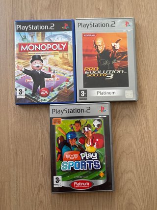 Juegos PS2: Monopoly, ProEvolution Soccer, Sports
