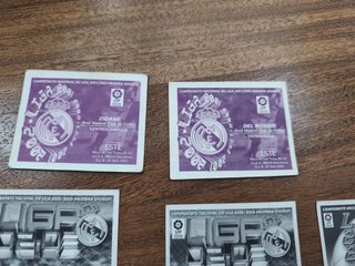 LOTE CROMOS ANTIGUOS REAL MADRID 01 02 02 03 03 04