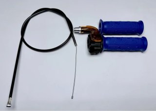 Gas completo azul  limitable minimoto