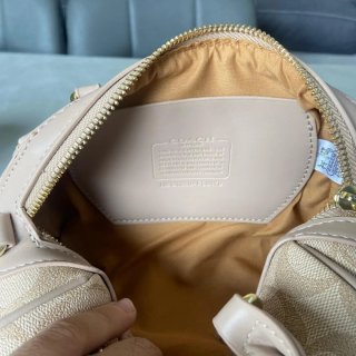 Borsa Coach beige monogram