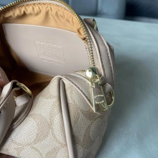 Borsa Coach beige monogram