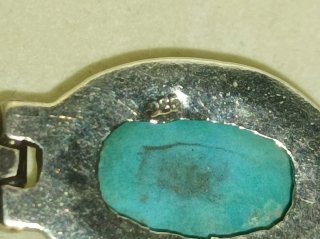 pulsera de plata925 con  piedras turquesas