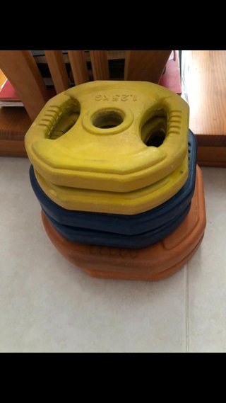 Barra de Pesas con Discos