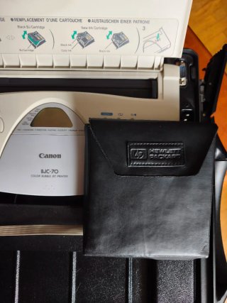 Stampante portatile vintage Canon BJC-70 + Valigetta