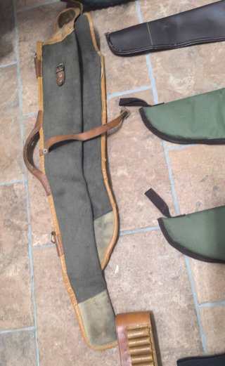 Lote de 6 Fundas + canana de cuero