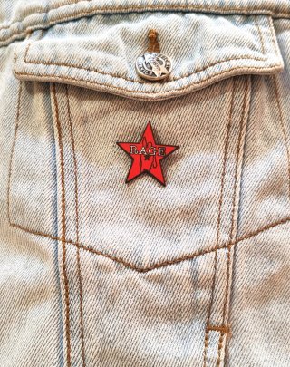 Pin RAGE Against The Machine Estrella Roja
