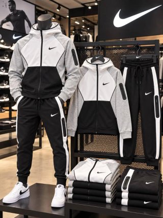 Conjunto Deportivo Nike Beige/Negro/Blanco