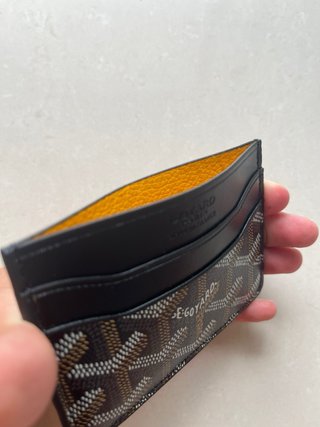 Black patterned card holder