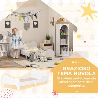Letto Montessori per Bambini 3-8 Anni, 143.5x74.5