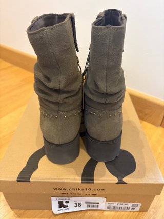 Botines Chika10 Marrón piel vuelta Talla 38