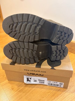 Botines Chika10 Marrón piel vuelta Talla 38