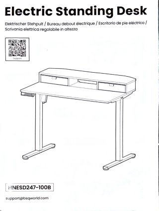 Escritorio Eléctrico Elevable BSQ