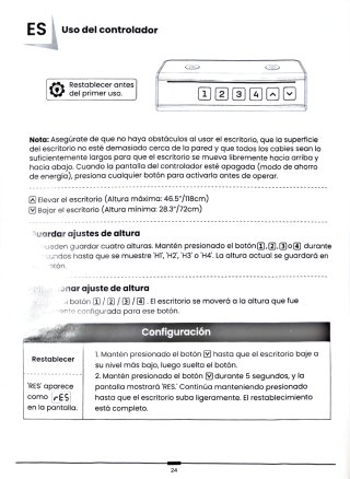 Escritorio Eléctrico Elevable BSQ