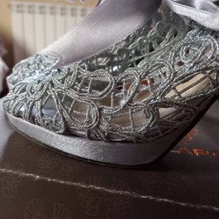 Sandalias ANGEL ALARCÓN plateadas