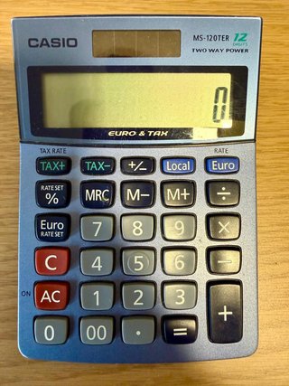 Calculadora Casio MS-120TER Euro y Tax