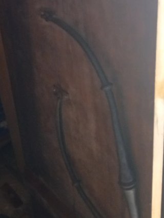 Mesa de madera maciza y forja