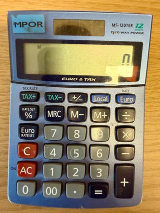 Calculadora Casio MS-120TER 12 dígitos Euro Tax
