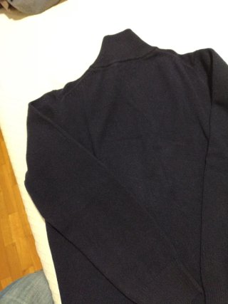 Jersey Massimo Dutti cremallera azul marino Talla