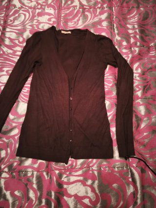 Chaqueta de punto Stradivarius marrón