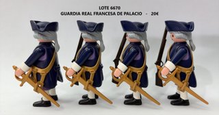Lote 6670 Playmobil Guardia Real Francesa Palacio