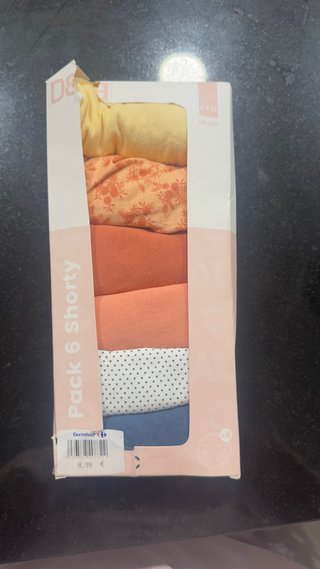 Pack 6 Bragas Mujer algodon XXXL