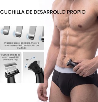 AFEITADORA CORPORAL HOMBRE 3 EN 1 IPX6 100MIN