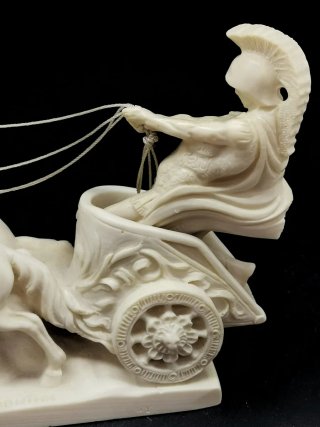 Figura classica quadriga romana A. Santini sigillata