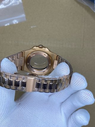 Caja y brazalete para nh35a nautilus rose gold