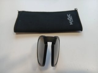 Gafas Quebramar Hombre negro azul con clip sol