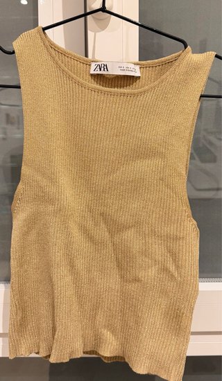 Top Dorado Zara Talla S