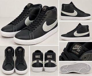 Nike Blazer Mid Negro/Plata