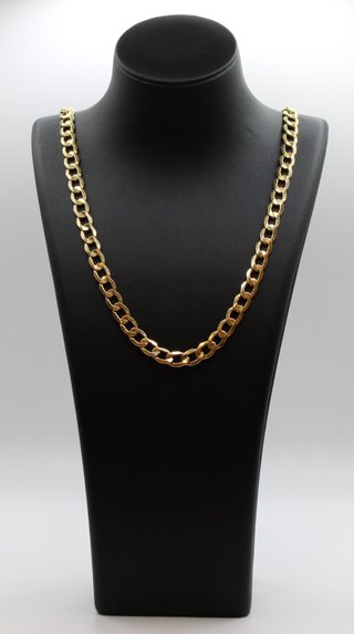 Cadena Barbada Oro 18K. Peso: 21,12gr
