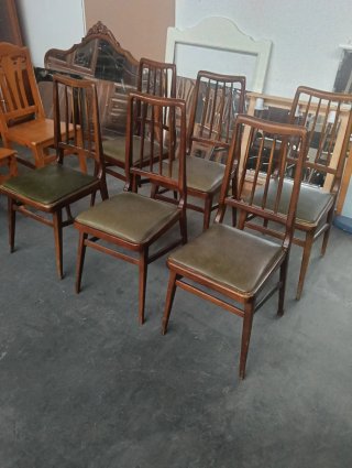 Set de 6 Sillas de Madera