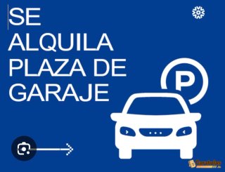 Plaza de parking/garage en alquiler