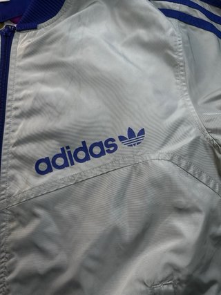 Chaqueta Adidas Originals Retro Gris y Azul