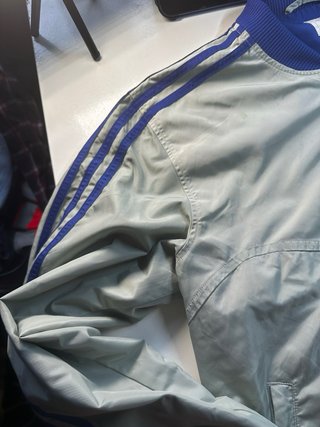 Chaqueta Adidas Originals Retro Gris y Azul