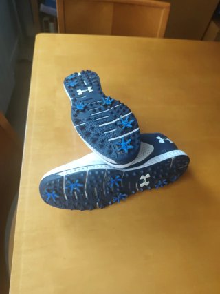 Zapatos de Golf Under Armour Blanco y Azul